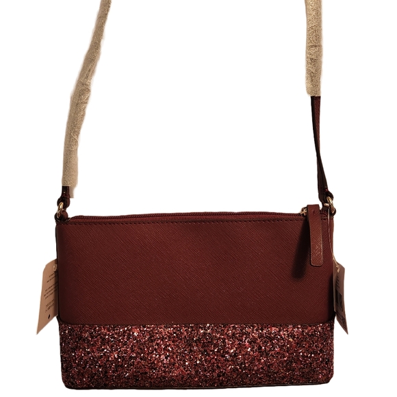 Kate Spade Cherry Red Glitter Crossbody - Picture 2 of 12